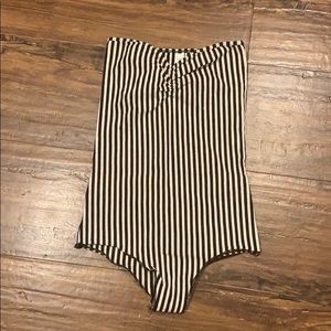 Striped bodysuit